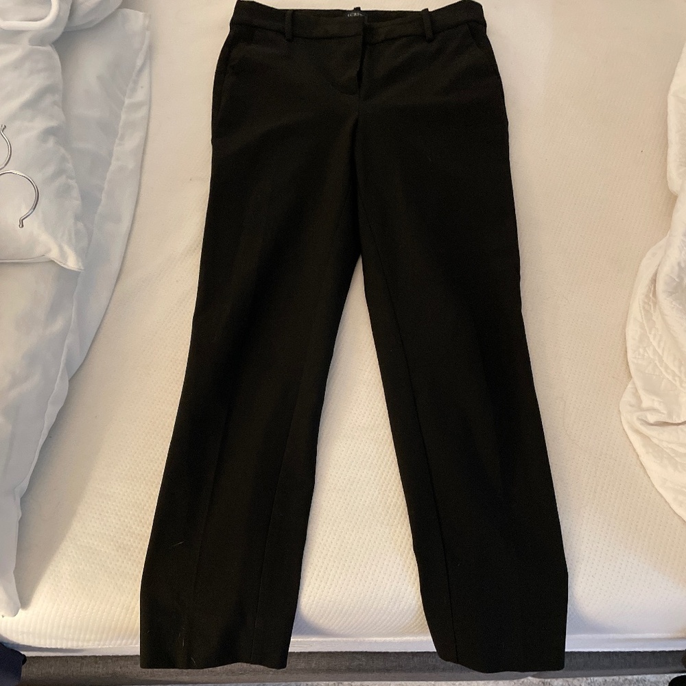 Black stretch pants JCrew